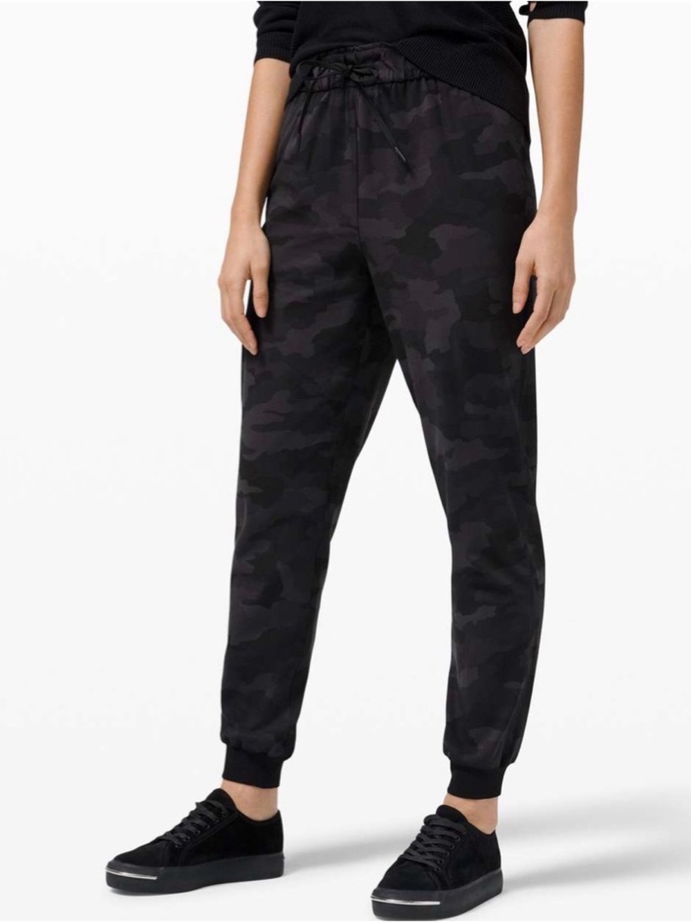 lululemon athletica Black Camo Track Joggers